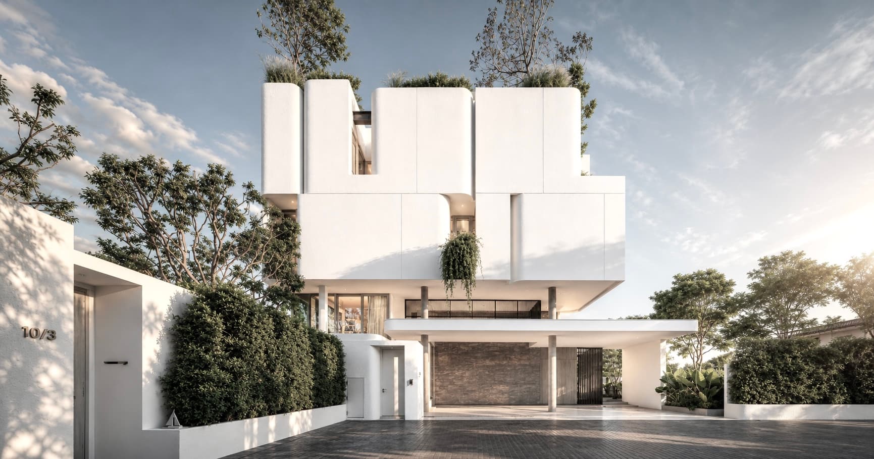 ARQ10 L2 exterior — completed private Bangkok house